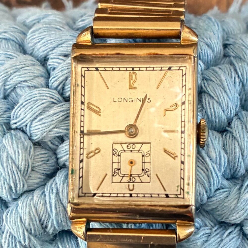 Vintage Longines Watch Art Deco Sub-Seconds - Wadsworth 10k Gold Filled Case
